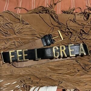 Vintage MOSCHINO LEATHER BELT